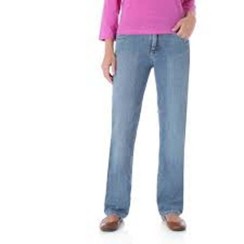 Riders Blue Straight Leg To Ankle Classic Denim Casual‎ Jeans Pants Size 14M